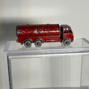 Vintage Matchbox Lesney No. 11 ERF 'Esso' Petrol Tanker die-cast toy truck.